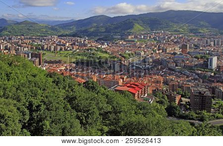 The Cityscape Of Bilbao - Capital City Of Basque Country
