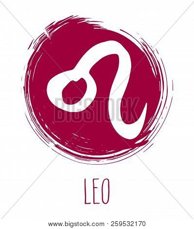 Leo Hand Drawn Zodiac Sign