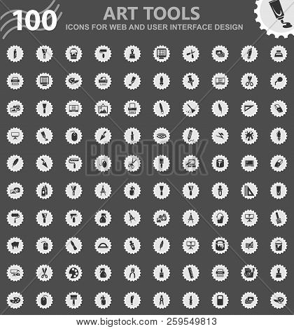 Art Tools Icons For Web And User Interface Design