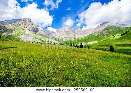 Fuciade Valley At The San Pellegrino Pass, In The Italian Dolomites