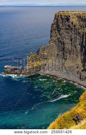 Rocks And Beach In Cliffs Of Moher