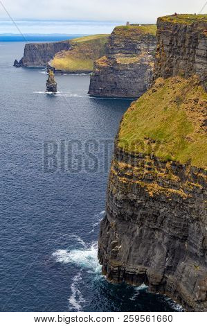 Rocks And Ocean In Cliffs Of Moher