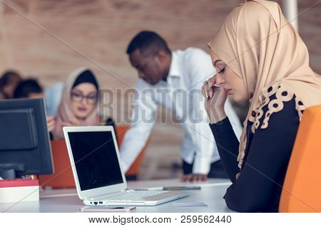 Startup Business People Group Working Everyday Job At Modern Office. Tech Office, Tech Company, Tech