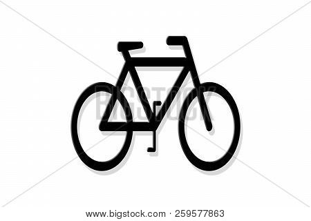 Bicycle Or Cycle Shape Or Icon Isolated.