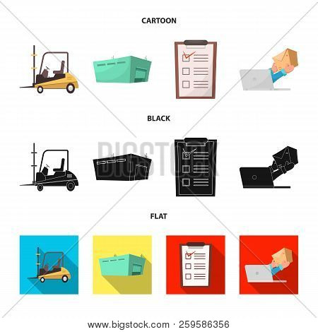 Isolated Object Of Goods And Cargo Icon. Set Of Goods And Warehouse Vector Icon For Stock.