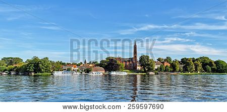 Malchow Monastery On Lake Malchow In Mecklenburg-vorpommern (germany)