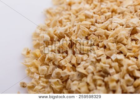 Fragrant Dried Parsnip On A White Acrylic Background