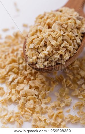 Fragrant Dried Parsnip On A White Acrylic Background