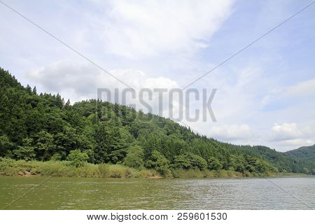 Mogami River And Mogami Gorge In Yamagata, Japan