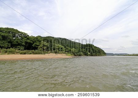Mogami River And Mogami Gorge In Yamagata, Japan