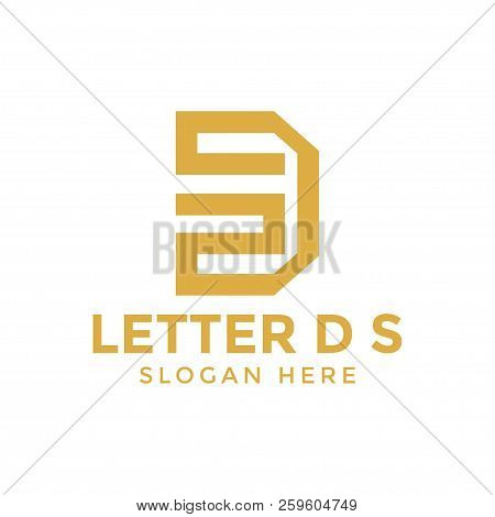 Letter D S Logo Icon Design Template Vector