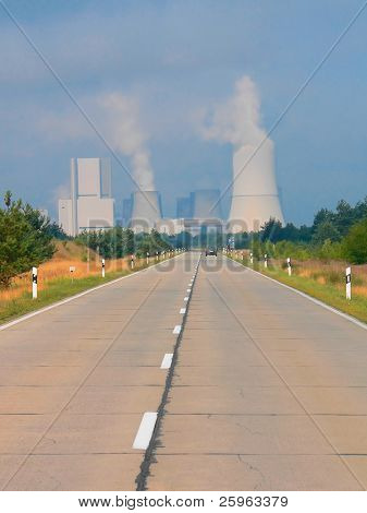 Carbone Burning Power Station (Kraftwerk) in Germania