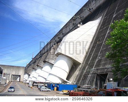 The Itaipu Dam - Hydroelectric Dam On The Parana River