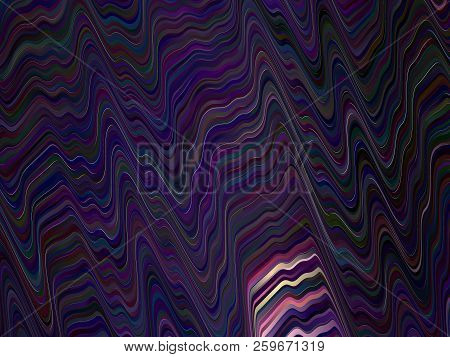 Abstract Futuristic Background For Phone , Social Media. Gradient Neon Stripes, Wavelike Shapes, Imi