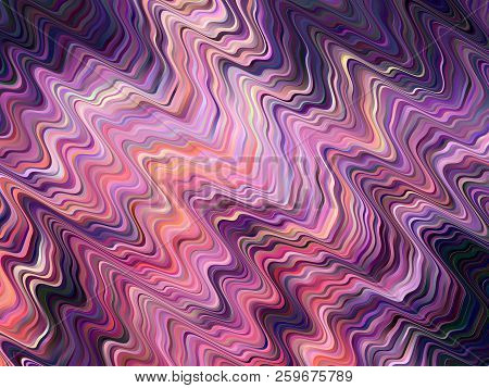 Abstract Futuristic Background For Phone , Social Media. Gradient Neon Stripes, Wavelike Shapes, Imi