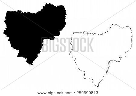 Smolensk Oblast (russia, Subjects Of The Russian Federation, Oblasts Of Russia) Map Vector Illustrat