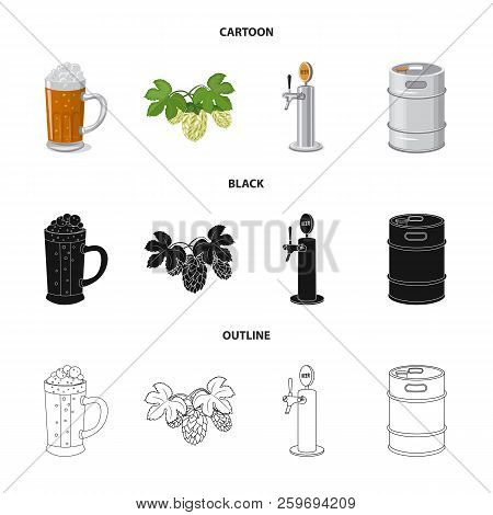 Vector Design Of Pub And Bar Symbol. Collection Of Pub And Interior Vector Icon For Stock.