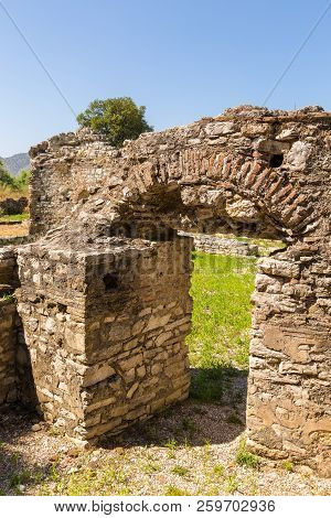 Butrint, Albania- 29 June 2014: Ruins Of The Ancient City Buthrotum, Ancient Greek And Later Roman C