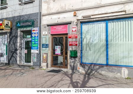 Gdansk, Poland - September 22, 2018:  Entrance To Office Of Polish Superintendent Of Schools Knows I