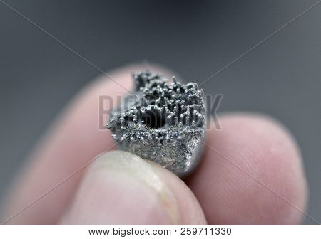 Small Object Printed On Metal 3d Printer Macro