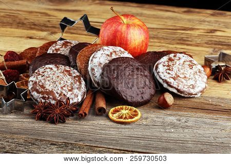 Typical German Gingerbreads Such As Lebkuchen And Aachener Printen