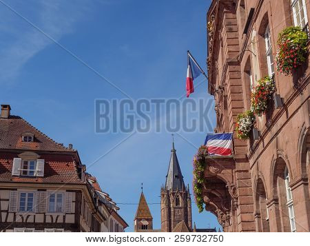 the small City of wissembourg in the French alsace