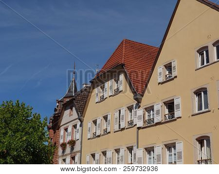 the small City of wissembourg in the French alsace