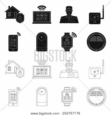 Vector Design Of Office And House Icon. Collection Of Office And System Stock Vector Illustration.