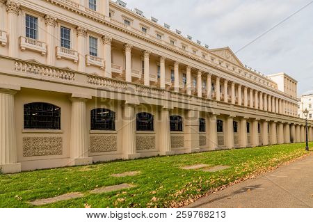London. September 2018. A View Of Grand Architecture In Pall Mall In London