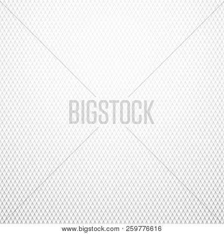 White Background With Rhombus Pattern. Vector Paper Illustration.