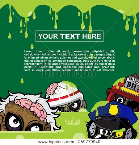 Design Templates For Posters And Backgrounds With Halloween Themes - Zombie Pool Party