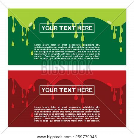 Design Templates For Posters And Backgrounds With Halloween Themes - Radioactive Banners