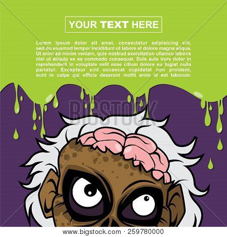 Design Templates For Posters And Backgrounds With Halloween Themes - Scientist Zombie