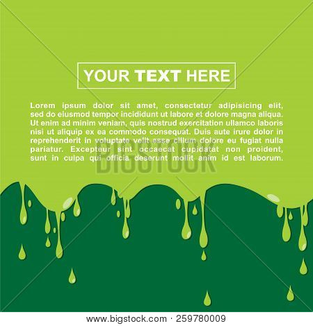 Design Templates For Posters And Backgrounds With Halloween Themes - Green Radioactive Fluid