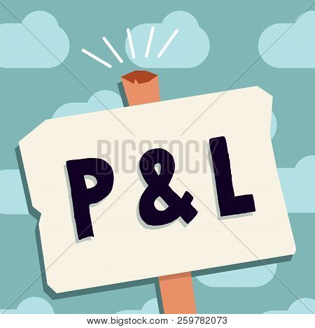text sign showing p l image photo free trial bigstock