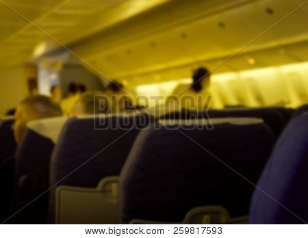 Blurred Flying Attendants ,air Hostess
