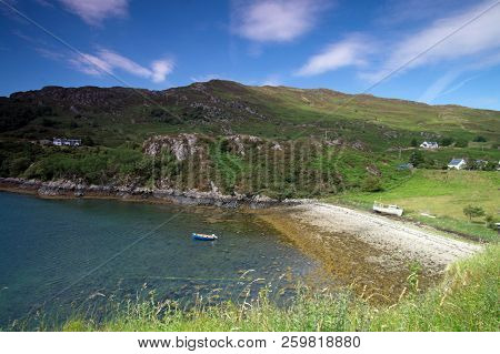Strome Castle Is The Ruin Of A Lowland Castle On The Banks Of Loch Carron In Stromemore, 5.5 Km Sout