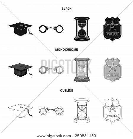 Vector Design Of Law And Lawyer Icon. Set Of Law And Justice Vector Icon For Stock.
