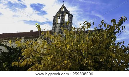 Trogir, Dalmatia, Croatia - October 29: Cathedral Of St. Lawrence In Historic City Of Trogir On Octo