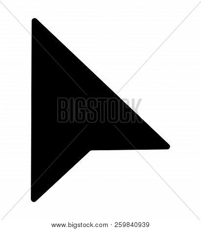 Mac Mouse Pointer Icon On White Background. Flat Style. Mac Mouse Pointer Icon For Your Web Site Des