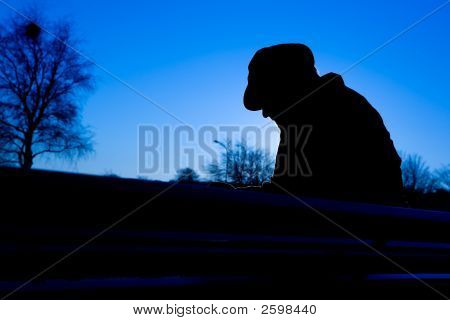 Uomo depresso