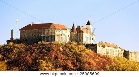 Średniowieczny zamek w Mukaczewo, na Ukrainie