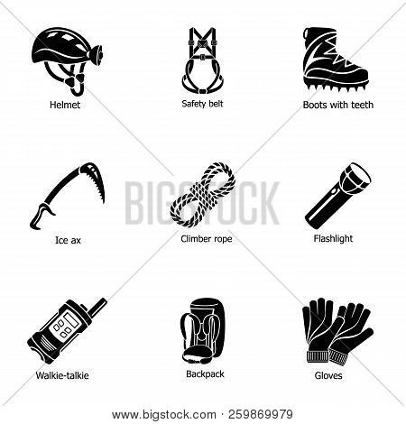 Hike Journey Icons Set. Simple Set Of 9 Hike Journey Vector Icons For Web Isolated On White Backgrou