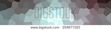 Abstract Illustration Of Red And Blue Colroful Middle Size Hexagon Banner Background, Digitally Gene