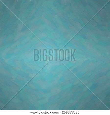 Abstract Illustration Of Square Wintergreen Abstract Watercolor Background, Digitally Generated