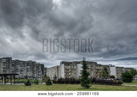 Heavy Stormy Clouds - Rainy Weather Over Kolobrzeg
