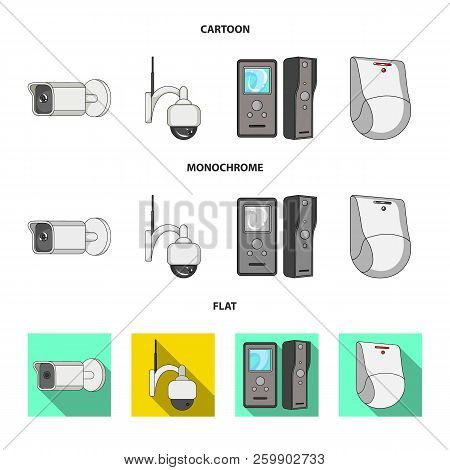 Vector Design Of Cctv And Camera Logo. Collection Of Cctv And System Stock Vector Illustration.