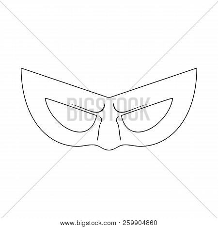 Vector Illustration Of Hero And Mask Icon. Collection Of Hero And Superhero Vector Icon For Stock.