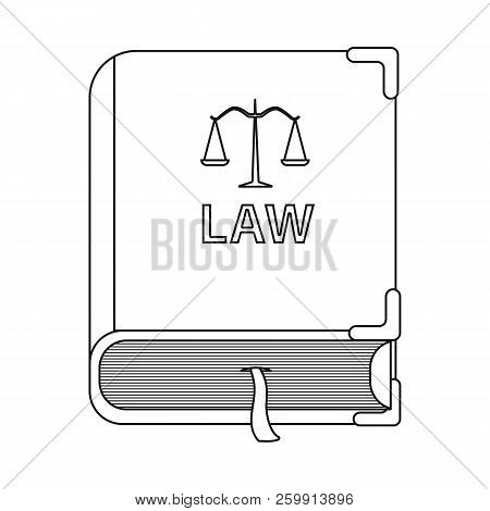 Vector Illustration Of Law And Lawyer Sign. Set Of Law And Justice Vector Icon For Stock.