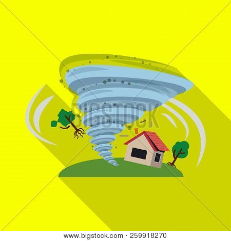 Vector Design Of Natural And Disaster Symbol. Collection Of Natural And Risk Stock Symbol For Web.